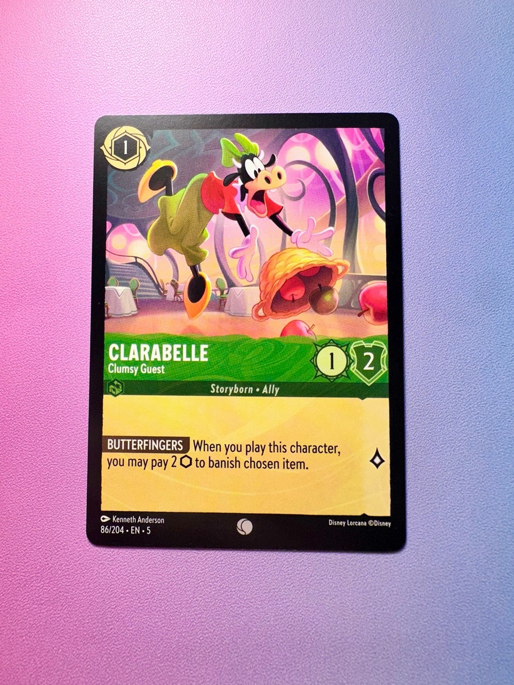 clarabelle [mickey & friends] - 86/204 (common) — lorcana: shimmering skies